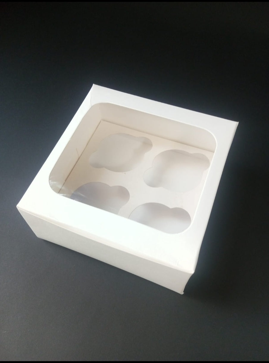 4 CUP CAKE BOX WITH UPSIDE WINDOW